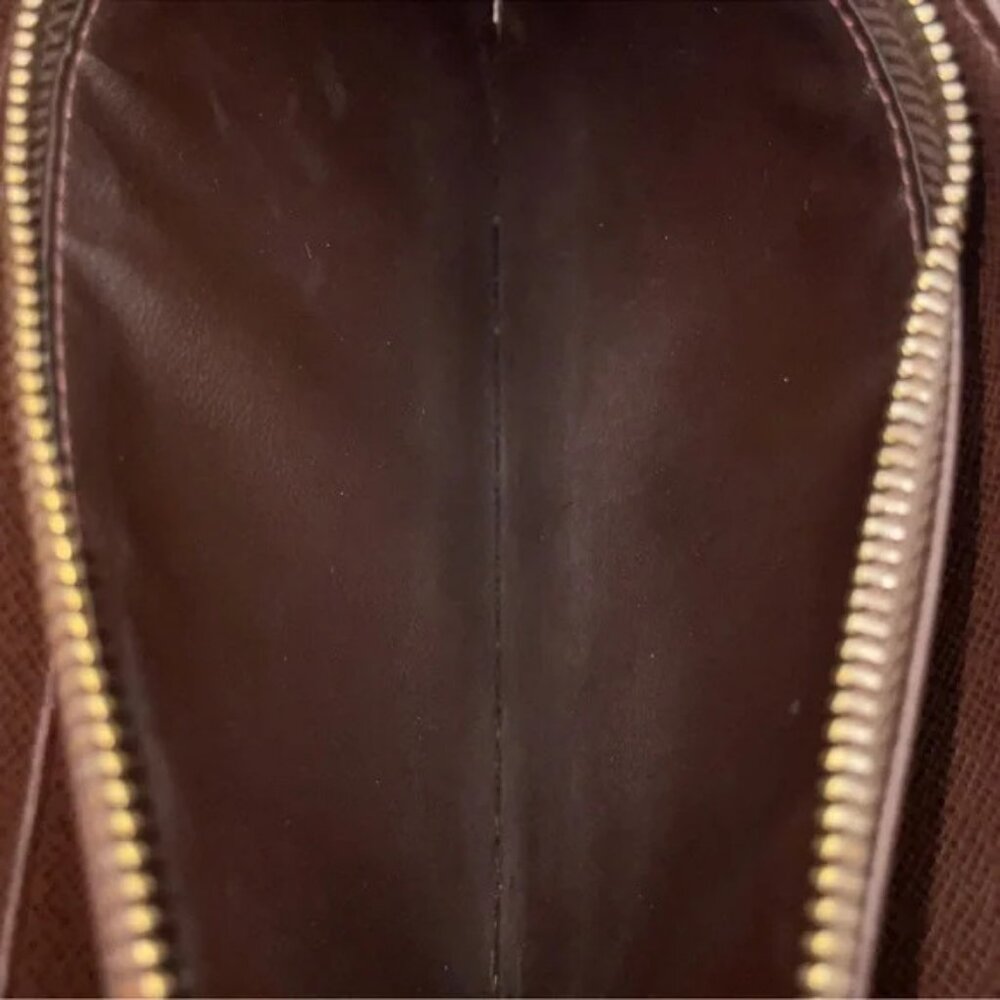 Louis Vuitton Monogram Mini Lin Portefeuille Sarah Wallet Brown w/ Box & Dusty - Picture 9 of 11